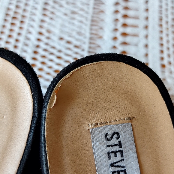 STEVE MADDEN Black Open Toe Heel Suede Pump Women's Size EU 40 - Picture 3 of 10